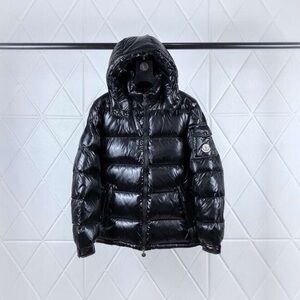 Moncler Shiny Black Puffer Jacket